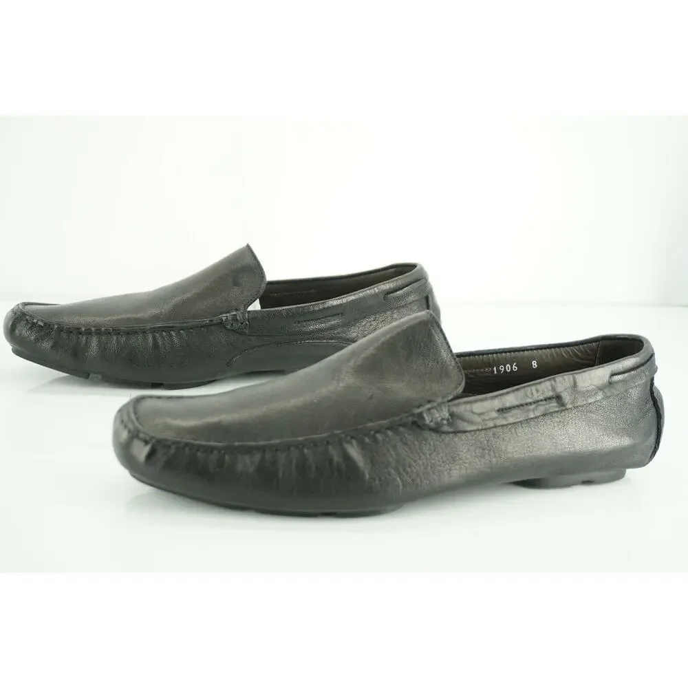 To Boot New York Men's Barkley Black Leather Driving Loafers
